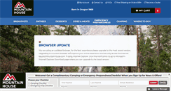 Desktop Screenshot of mountainhouse.com